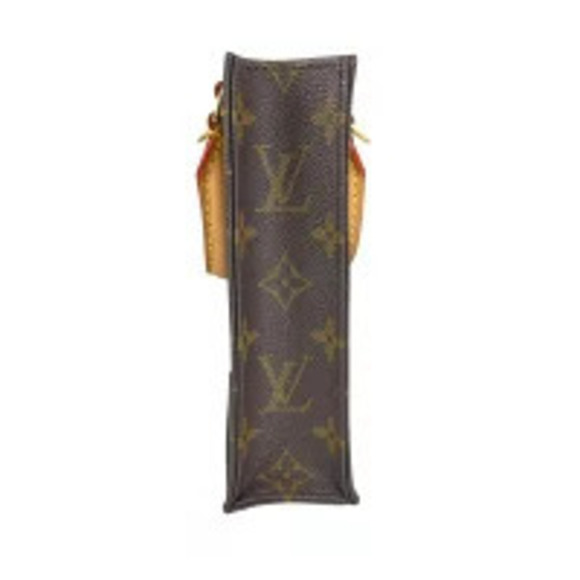 Louis Vuitton Sac Plat Shoulder Bag Leather Monogram Pochette Handbag main image 8